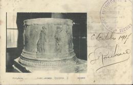 GREECE 1917 – POSTCARD – DELPHES – MARMARIA – MAILED TO LEVALLOIS PERRET / FRANCE PAR “SERVICE AUTOMOBILE”  SANS TIMPRE - Covers & Documents