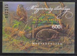 HUNGARY-2013. SPECIMEN - Souvenir Sheet - Hungarian Animals (Owl, Hedgehog) Mi:Bl.355. - Proeven & Herdrukken