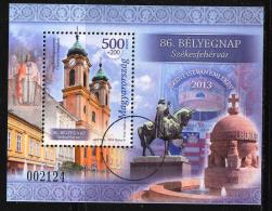 HUNGARY-2013. SPECIMEN - S/S 86th Stampday - Cistercian Church At Székesfehérvár/City Of Kings Mi Bl.356. - Usado