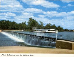 (113) Australia - VIC - Paddle Steamer PSS Melbourne On Murray River Near Weir - Mildura