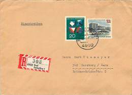 1968   Einschreiben Brief  Nueu Berlin MiNr 265, DB MiNr 547 - Storia Postale