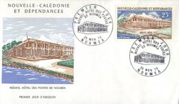(313) New Caledonia FDC Cover - Premier Jour De Nouvelle Caledonie - 1972- New Post Office - FDC