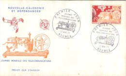 (313) New Caledonia FDC Cover - Premier Jour De Nouvelle Caledonie - 1971- Telecommunications - FDC