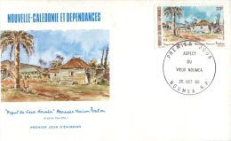(313) New Caledonia FDC Cover - Premier Jour De Nouvelle Caledonie - 1980 - Aspect Of Nouméa - FDC