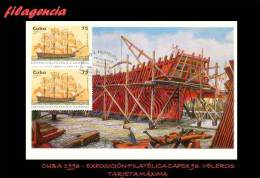 TRASTERO. CUBA. ENTEROS POSTALES. TARJETAS MÁXIMAS 1996. BARCOS VELEROS. EN PARES - Tarjetas – Máxima