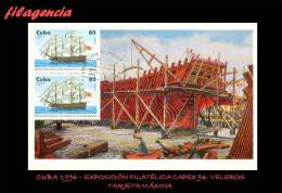 TRASTERO. CUBA. ENTEROS POSTALES. TARJETAS MÁXIMAS 1996. BARCOS VELEROS. EN PARES - Cartoline Maximum