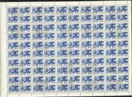 RUSSIA - URSS - RUSSIE 1966 DEFINITIVE STAMP SHEET USED - SOGGETTI VARI DELLA SERIE ORDINARIA FOGLIO USATO - Feuilles Complètes