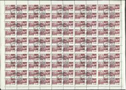 RUSSIA - URSS - RUSSIE 1966 DEFINITIVE STAMP SHEET USED - SOGGETTI VARI DELLA SERIE ORDINARIA FOGLIO USATO - Feuilles Complètes