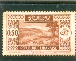 1930 GRAND LIBAN Y & T N° 131 ( O ) Sites - 0.50p - Gebraucht