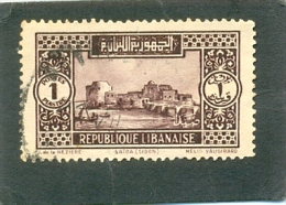 1930 GRAND LIBAN Y & T N° 134 ( O ) Sites - 1p - Used Stamps