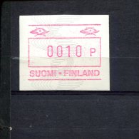 240407907 FINLAND   POSTFRIS MINT NEVER HINGED POSTFRISCH EINWANDFREI ATM MICHEL 7D FACIALE 0010 - Automatenmarken [ATM]