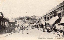 ALEXANDRIE BAZAR ARABE PRES DU FORT NAPOLEON  ANIMEE - Alexandria