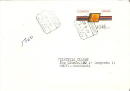CARTA 1993 CERTIFICADA ELDA-ALICANTE ETIQUETA - Covers & Documents