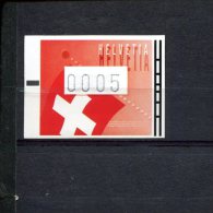 240411089 ZWITSERLAND  POSTFRIS MINT NEVER HINGED POSTFRISCH EINWANDFREI ATM MICHEL 15 FACIALE 0005 - Automatic Stamps