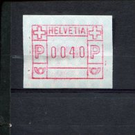 240412430 ZWITSERLAND  POSTFRIS MINT NEVER HINGED POSTFRISCH EINWANDFREI ATM MICHEL 3.1 FACIALE 0040 - Timbres D'automates