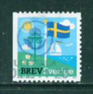 SWEDEN - 2011  Flag  'Brev'  Used As Scan - Usados