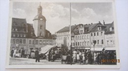 AK  Glaucha In Sachsen, Markt Mit Rathaus Vom 16.10.1952 Mit Mi-Nr. 323 - Glauchau