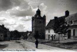 80 ST RIQUIER Le Village Avec Le Beffroi Vers 1900,reproduction Offert Par Editions Atlas - Saint Riquier