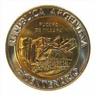 ARGENTINA 1 PESO BIMETALLICA  2010 PUCARA DE TILCARA BICENTENARIO - Argentinië