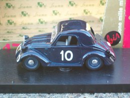 BRUMM -  R 47 BIS  FIAT 500 TOPOLINO MILLE MIGLIA    AVEC SA BOITE Scala 1/43 - Brumm