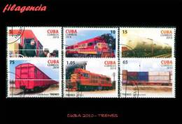 USADOS. CUBA. 2010-07 TRENES - Used Stamps