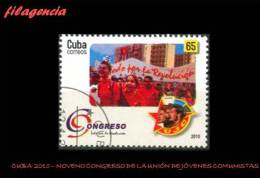 USADOS. CUBA. 2010-15 NOVENO CONGRESO DE LA UNIÓN DE JÓVENES COMUNISTAS - Used Stamps