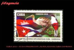 USADOS. CUBA. 2010-17 50 ANIVERSARIO DE LAS RELACIONES CUBA-CAMBODIA - Gebraucht