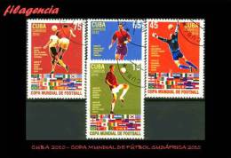 USADOS. CUBA. 2010-21 COPA MUNDIAL DE FÚTBOL SUDÁFRICA 2010 - Used Stamps