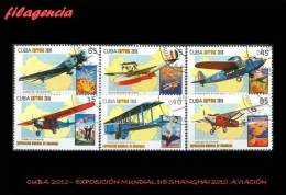 USADOS. CUBA. 2010-25 EXPOSICIÓN MUNDIAL DE SHANGHAI 2010. AVIONES - Used Stamps