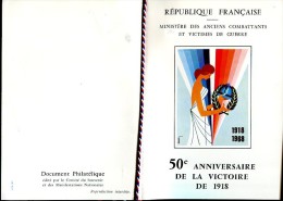 CM 9/11/68 :  50e Anniversire De La Victoire 1918 - Prima Guerra Mondiale