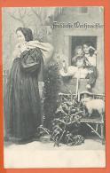 FEL406, Noël, Fantaisie, Circulée 1908 - Santa Claus
