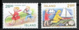 Islande** N° 654/655 - Europa 1989 - Neufs