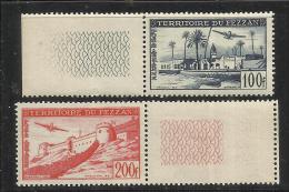 FEZZAN 1951 POSTA AEREA AIRMAIL AVION OASI BRAK FORTE SEBHA FORT SERIE COMPLETA COMPLETE SET MNH - Unused Stamps