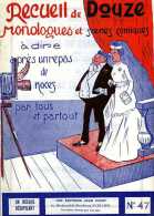 Humour : Recueil De 12 Monologues Et Scènes Comiques à Dire Après Un Repas De Noces - Humor