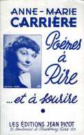 Humour : Poèmes à Rire... Et à Sourire Par Anne-Marie Carrière - Humor