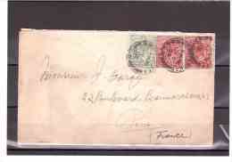 106 107 TIMBRE SUR LETTRE ENVOI 1905 (Edouard VII)   *GRANDE BRETAGNE*  1 Ou 2 Scans177 - Briefe U. Dokumente