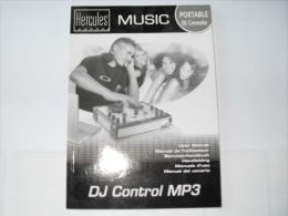 Livre Hercules Music DJ Control MP3 - Manuel D'utilisateur - Informatique