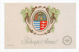 Tokaji Aszu Label Hungarian From Early 1960th - Wein