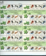 Sheet Of 1978 USA Capex '78 Stamps- Wildlife #1757 Fox Moose Bird Geese Maple Tree - Geese