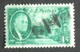 ROOSEVELT AND HYDE PARK ENTRANCE FRANKLIN DELANOR ROOSEVELT ISSUE Rotary Press Printing - Perf. 11 X 10 ½ - Used Stamps