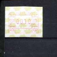 240550041 ZWITSERLAND  POSTFRIS MINT NEVER HINGED POSTFRISCH EINWANDFREI MICHEL ATM 5  V D FACIALE 0010 - Automatic Stamps