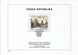 Czech Republic - 2013 - Art On Stamps - FDS (first Day Sheet) Set - Lettres & Documents