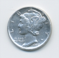 USA 1 Dime 1942 - 1916-1945: Mercury (Mercurio)