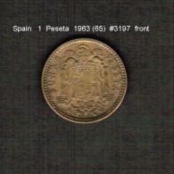 SPAIN    1  PESETA  1963 (65)  (KM # 775) - 1 Peseta