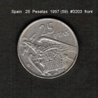 SPAIN    25  PESETAS  1957 (59)  (KM # 787) - 25 Pesetas