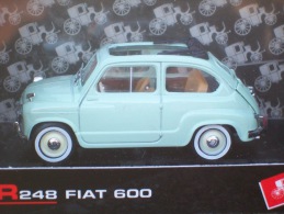 BRUMM -  R 248  FIAT 600 TRASFORMABILE 1956 APERTA    AVEC SA BOITE Scala 1/43 - Brumm