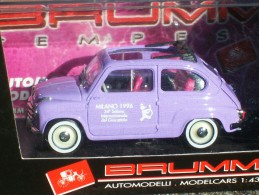 BRUMM -  FIAT 600 TRASFORMABILE 1956 APERTA SALONE DEL GIOCATTOLO MILANO 1996   AVEC SA BOITE Scala 1/43 - Brumm