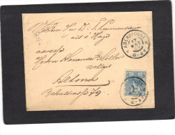 Pays Bas Lettre De 1902 Amersfoort Pour Alsace Allemagne - Covers & Documents