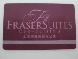 China Hotel Keycard,Fraser Suites CBD. Beijing - Unclassified