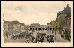 ALTE POSTKARTE AURICH OSTFRIESLAND MARKTPLATS MARKTPLATZ HÄNDLER MARKT Marché Market Ansichtskarte AK Cpa Postcard - Aurich